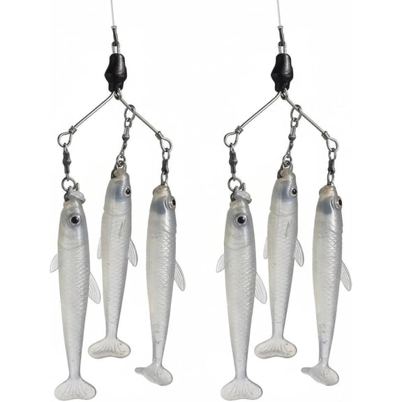 Generic Multi-Arm Umbrella Rig Wire Bass Fishing Lure Swimbait