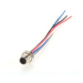 Generic NMEA 2000 M12 5Pin A Code Male Cable Bulkhead Front Panel Mount IP67 Pre-Assembly Pigtail Wireable Cable Socket Receptacle