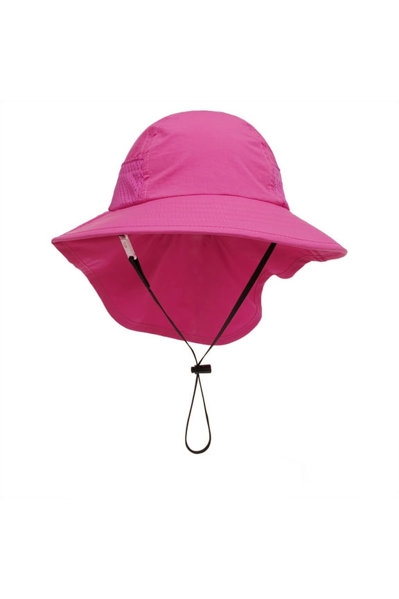 Neck Flap Protection Baby Sun Hat UPF 50+ Beach Hats Kids Wide Brim Outdoor Swim Cap for Toddler Girls Boys