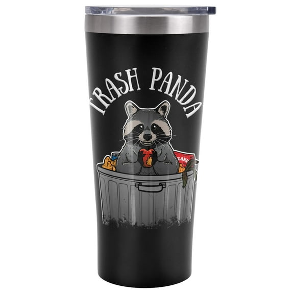 Generic Official Raccoon Trash Panda In Garbage 20 oz Travel Tumbler, Stainless Steel, Vacuum Insulated with Leak Resistant Slide-Lock Lid