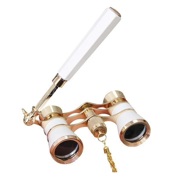 Generic Opera Glasses, Theater Binoculars with Foldable and Extendable Handle,Mini Binocular Compact Lightweight,Portable Theater Glasses for Adults Kids Women in Musical Concert