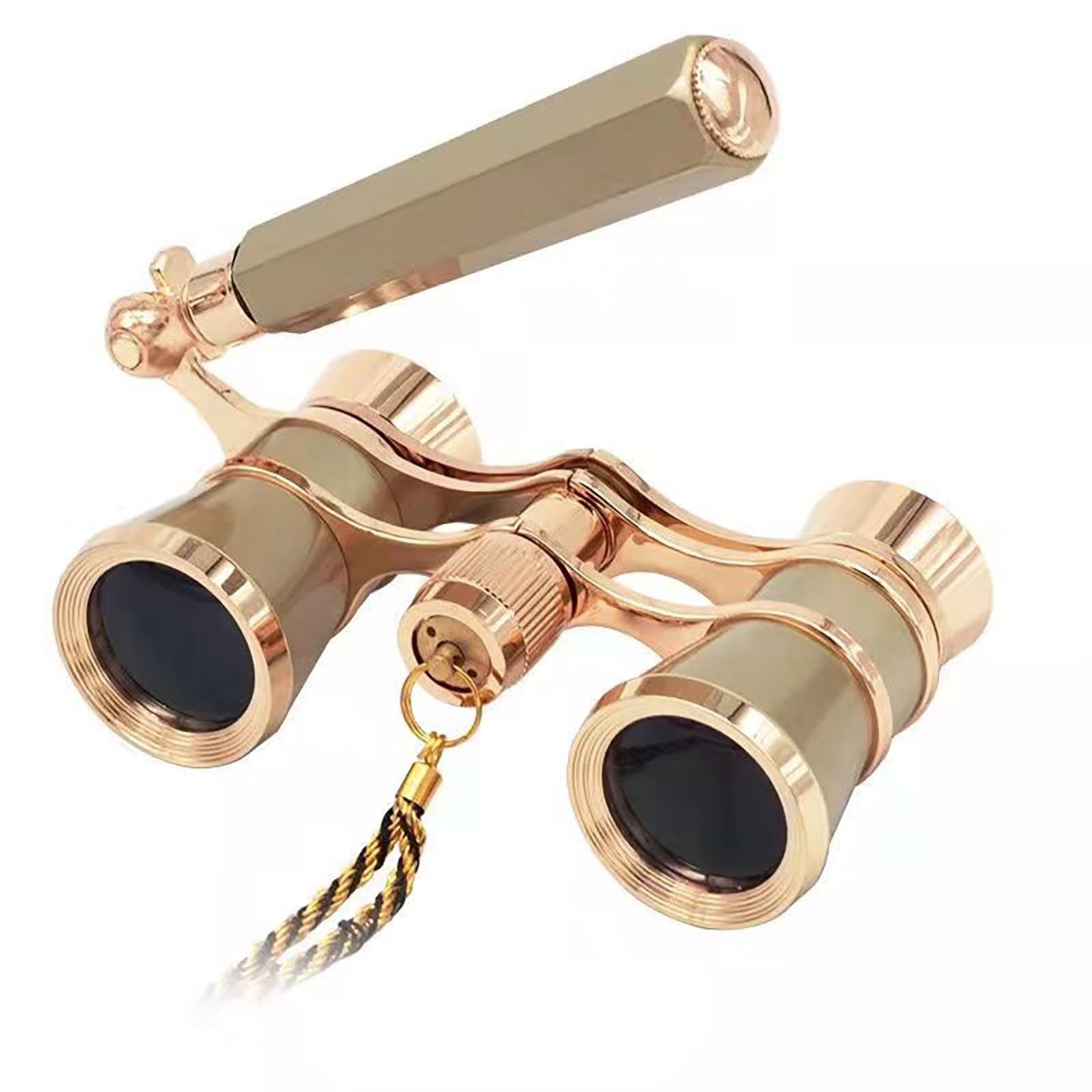 Generic Opera Glasses, Theater Binoculars with Foldable and Extendable Handle,Mini Binocular Compact Lightweight,Portable Theater Glasses for Adults Kids Women in Musical Concert
