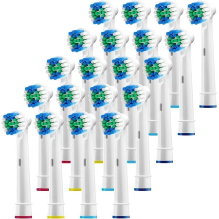 Generic Oral B Replacement Brush Heads - Compatible with Oral B Vitality Precision Clean Excel - 20 Pack
