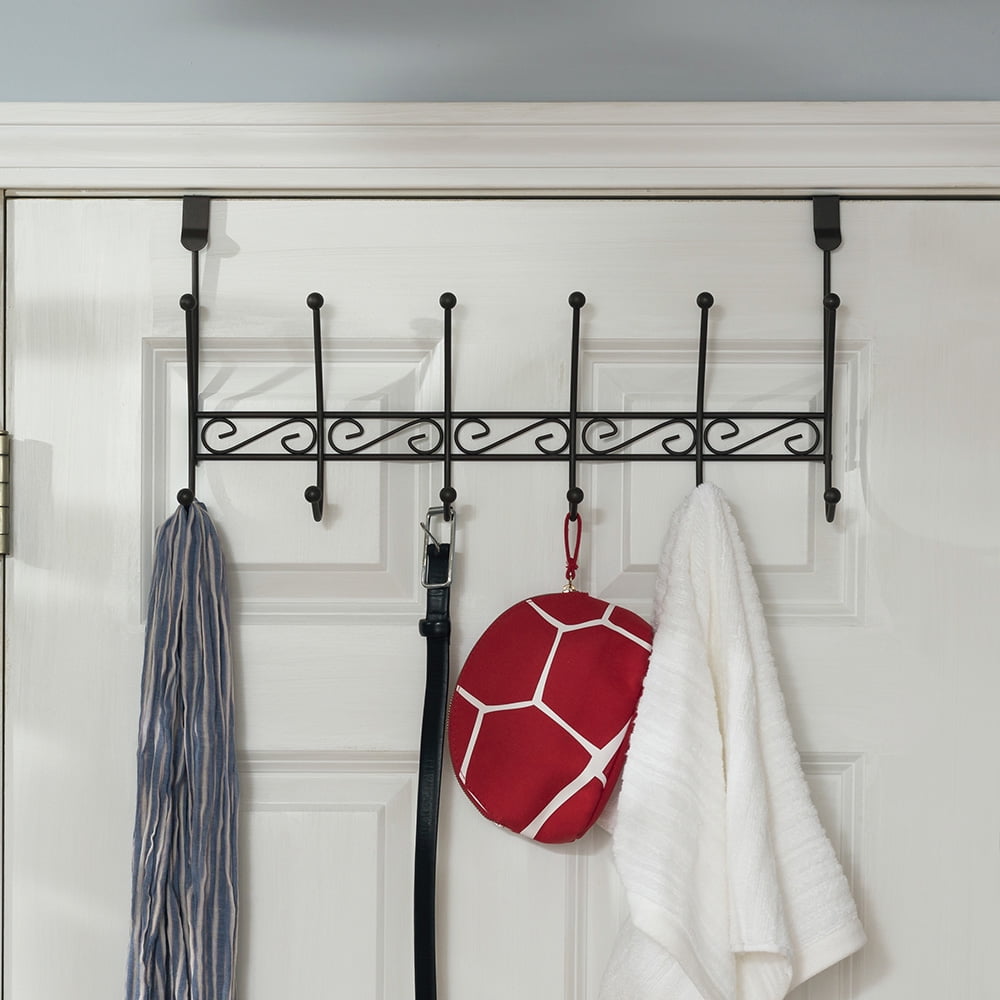 Set of 6/12 Coat Clothes Door Holder Rack Hook Wall Hanger