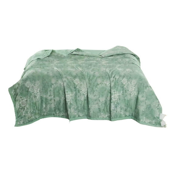 Generic Oversized King Bedspreads for Extra Bed, Green Flower Bird Butterfly Print Botanical Bedding, Lightweight 100% Cotton Quilted Coverlet Set with Pillow Shams for All Season