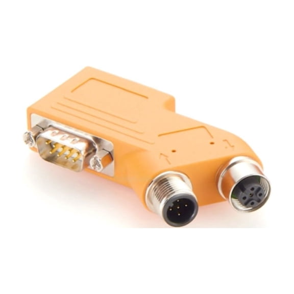 Generic PLC CAN Bus CANopen Connector D Sub DB9 RS232 to Micro Change M12 A Code Adapter Compatible with SUBCON-PLUS-CAN/35/PG/M12