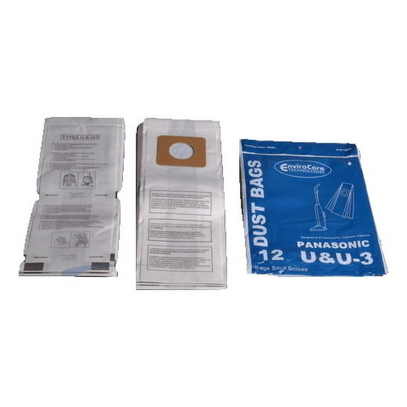 Generic Panasonic Paper Bags U,U-3,12PK Replacement Part-816-12SW