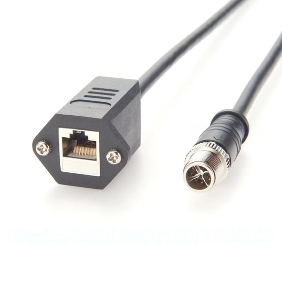 Generaic Rj45 Cable Generic Panel Mount M12 X Coded 8P to RJ45 Industrial camera Cable High ...