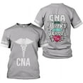 thumbnail image 1 of Generic Personalized Nurse Shirt, RN, CNA, Unisex-Adults, Short Sleeve, T-Shirt, 3D All-Over Print, Bl4, 5X-Large (Grey, XL), 1 of 8