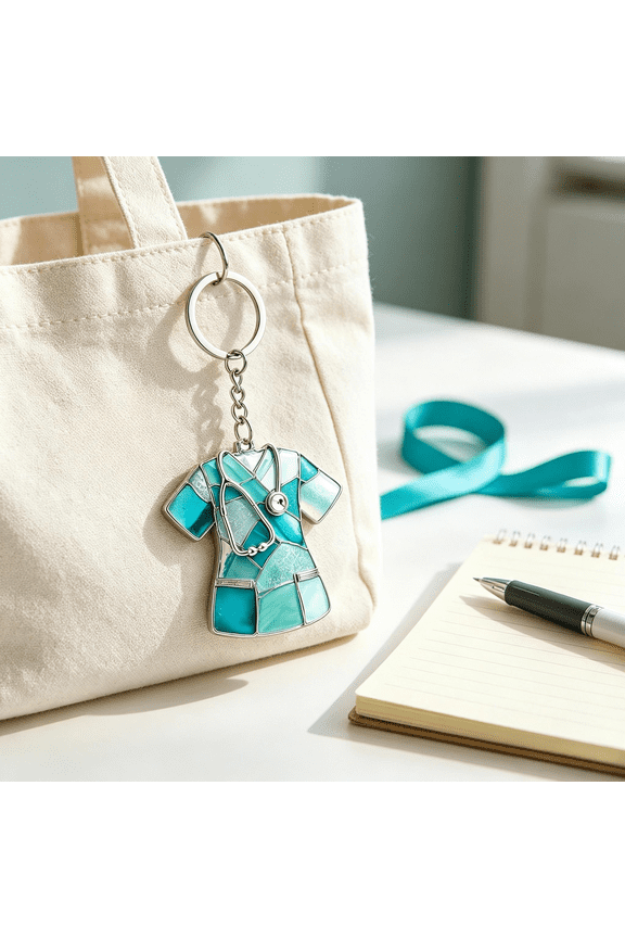 Generic Personalized Nurse Uniform Keychain - Gift For Nurse Personalized Acrylic Keychain Nurses Keychain Gifts Custom Nurse Gifts Keychain, Nurse Keychain hospital keychain doctor keychain (Blue)