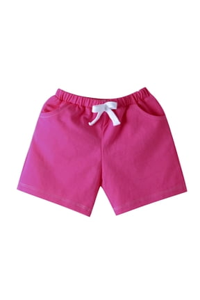Candy Colored Colored Cotton Shorts Sports Pants Spring Summer Elastic Waist Comfortable Casual Student Kindergarten Shorts for Hot Summer Time Holiday Party Beach(18-24 Months Gold)