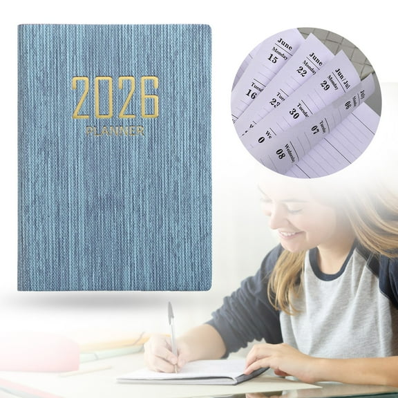 Generic Planner Small Daily Planner with Smooth Writing Year Organization Portable Notepad for School Office and Outdoor Use Comprehensive Monthly View