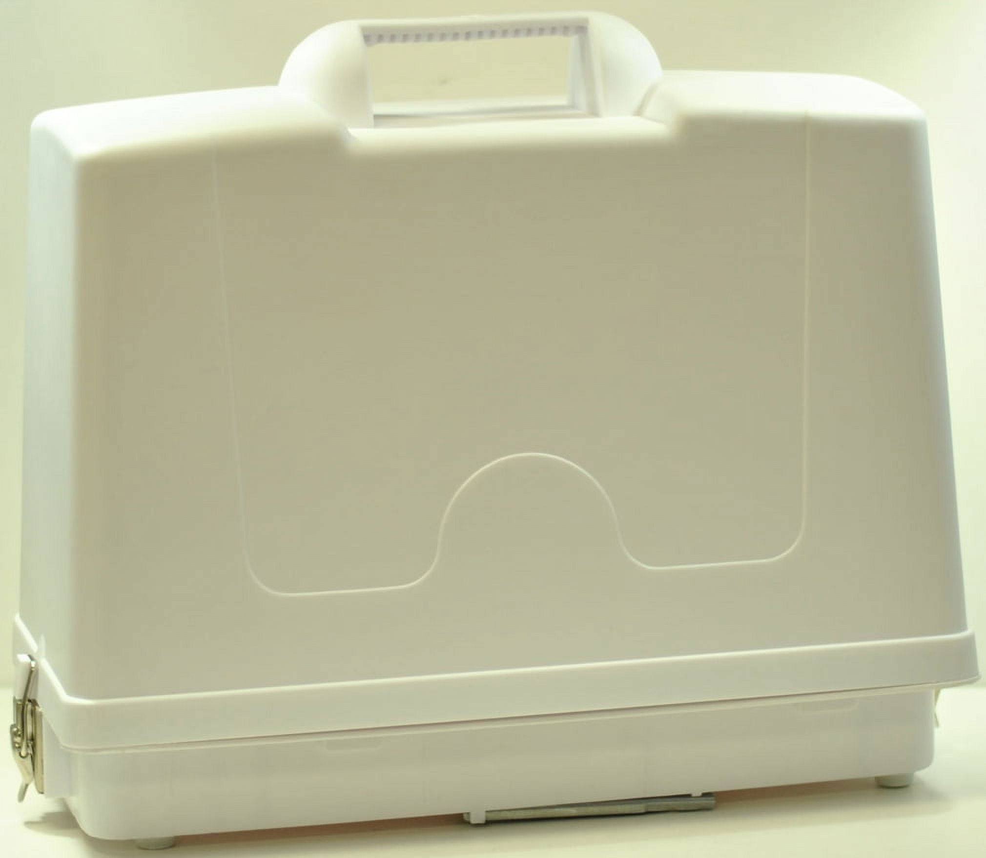 Generic Plastic Sewing Machine Case White 