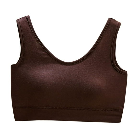 Generic Plus Size Seamless Sports Bras for Women Wide Straps Push Up Tshirt Bralettes No Underwire Wireless Everyday Bra