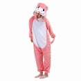 thumbnail image 1 of Generic Plush Animal Hooded Jumpsuit for Boys Girls, Cute Animal Flannel Bodysuit with Fluffy Mane and Tail, Autumn Holiday Party Wear, 1 of 7
