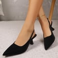 thumbnail image 1 of Generic Pointed Toe Kitten Heel Dress Pumps for Women, Slingback Style with 3 Inch Heel and Soft Leather Footbed, Sexy Party Shoes, 1 of 9