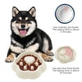 thumbnail image 1 of Generic Portable Slow Feeder Bowl for Dogs, Cute Dog Paw-Shaped Slow-Feeding Bowl, Interactive Anti-Choking Plastic Pet Bowl with Non-Slip Base, 1 of 6