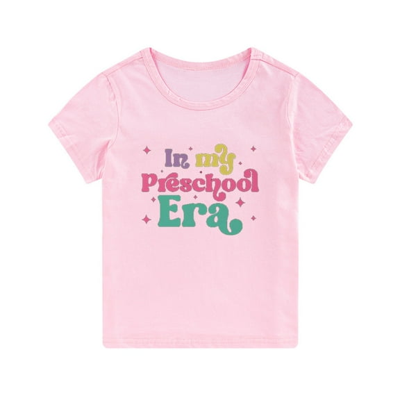 Kids Toddler Boys Girls First Day of School Shirt in My Pre School Era Back to School Kindergarten T-Shirt