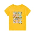 thumbnail image 1 of Generic Preschool Shirt Toddler Kids Preschool Tee First Day Of School Shirt Tops Comfortable and Breathable Sweater Autumn Winter Clothes for Holiday Christmas Party（6-7 Years Yellow）, 1 of 3