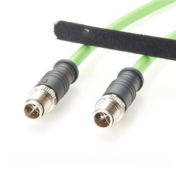 Generic Profinet M12 8 Pin X Code Male to Male Ethernet Cable Cat6A 10Gbps High Flex Waterproof Shielded Industrial Camera GigE Vision