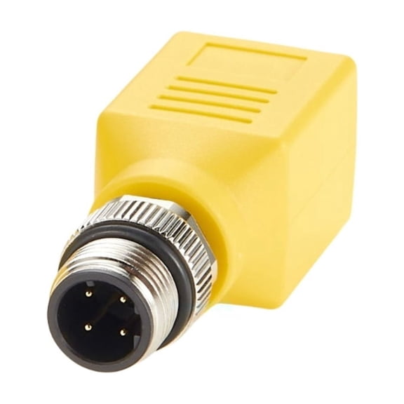 Generic Profinet RJ45 to M12 4 Pin D Code Feedthrough Bulkhead Adapter IP67 Shield M12 to RJ45 Cat6 Ethernet Network Circular Connector