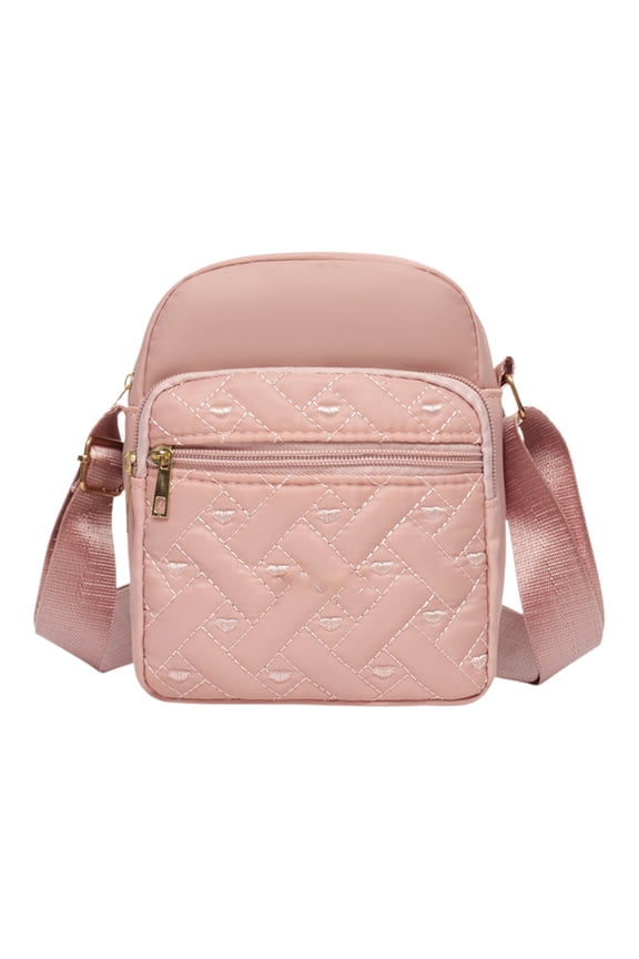 Quilted Crossbody Bag Small Women Shoulder Bags Purses Handbag Backpack Puffer Soft Fashion Design Magnetic and Zipper Pocket