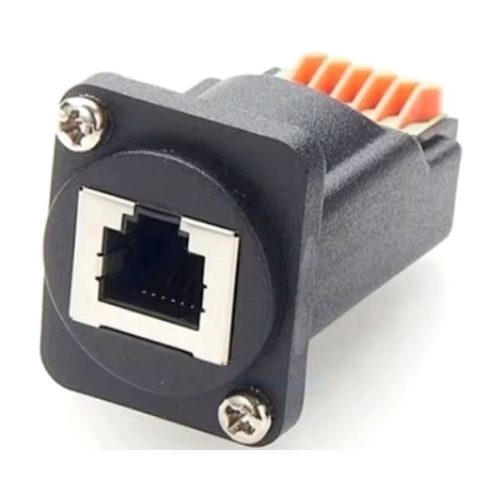 Generic RJ12 6P6C To Solderless Terminal Block Adapter D-type RJ12 Female To Spring Terminal Block Adapter RJ12 to Screw Terminal Block