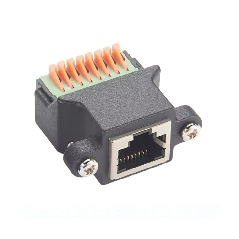 Generic RJ45 Female Screw Terminal Block RJ45 Ethernet 8P8C to Quick Spring Solderless Clamp Adapter for Compatible With PIKA CT301 Current Transformer