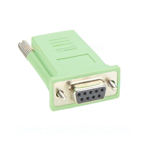 Generic RJ45 Female to DB9 Female Serial Console Adapter Compatible with CAB-9AS-FDTE for Console Server, Routers, Switches, Modems