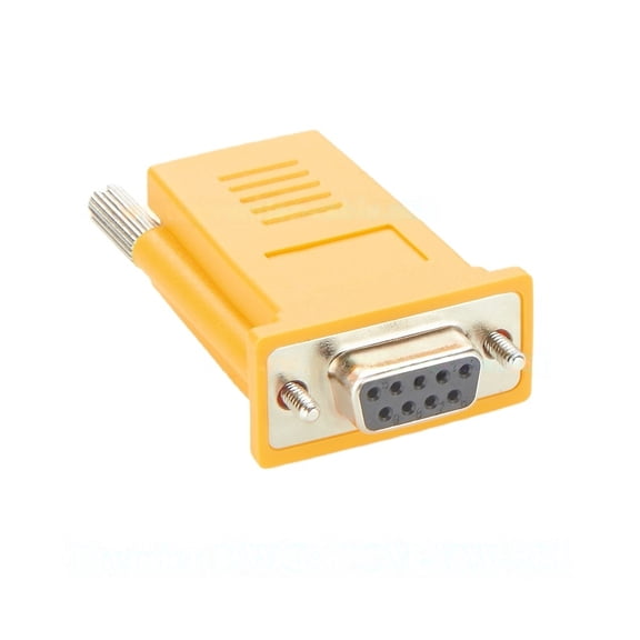 Generic RJ45 to DB9 Female RS232 Serial Adapter Compatible with DX9F-DTE-RJ for Console Access, POS, Data Center
