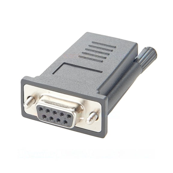 Generic RJ45 to DB9 Female RS232 Serial Crossover Adapter Compatible with ADB0036 for Console Systems, Servers, Network Switches