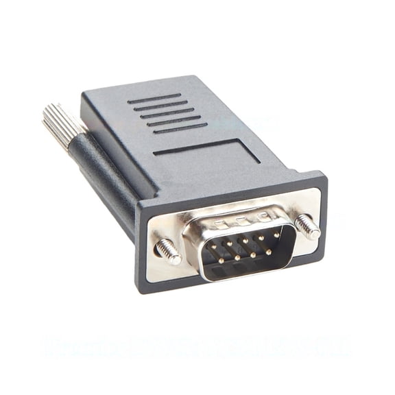 Generic RJ45 to DB9 Male Crossover Serial Adapter Compatible with ADB0037 RS232 Console Converter for Cyclades Servers, Routers
