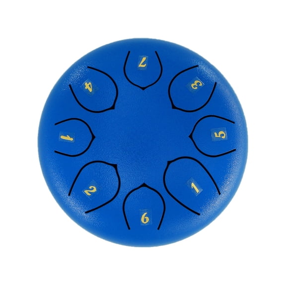Generic Rain Drum for Outside Garden, Steel Tongue Drum Rain Chime Waterproof, 8 Notes, Mini Handpan Drum