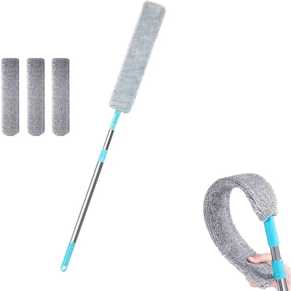 Generic Retractable Crevice Dusting Brush Microfiber Flat Duster