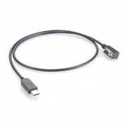 Generic Right Angle Low Profile DB9 Female to USB 2.0 Serial Adapter Cable with FTDI FT232RNL Chip Ultra Thin USB to RS232 COM Port