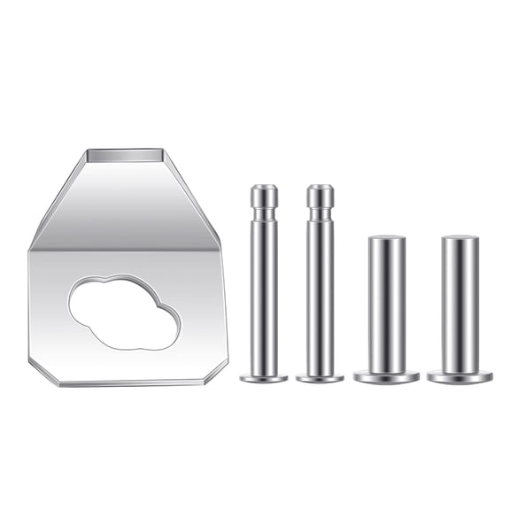 Generic Screen Door Closing Hardware Set Nonrust Steel Components Includes Mounting Plate Replacement Pins Protectors