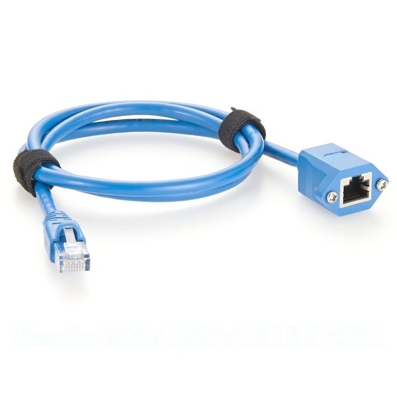 Generic Screw Panel Mount RJ45 8P8C Male to Female Extension Cable 1Gbps Cat6 Ethernet LAN Network Patch Cable for PoE Cameras