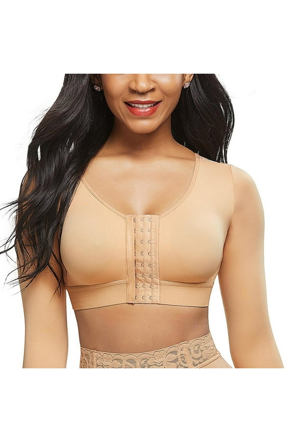 Shaper for Women Post Surgery Arm Lipo Compression Sleeves Slimming Arm Front Closure Shapewear Bra
