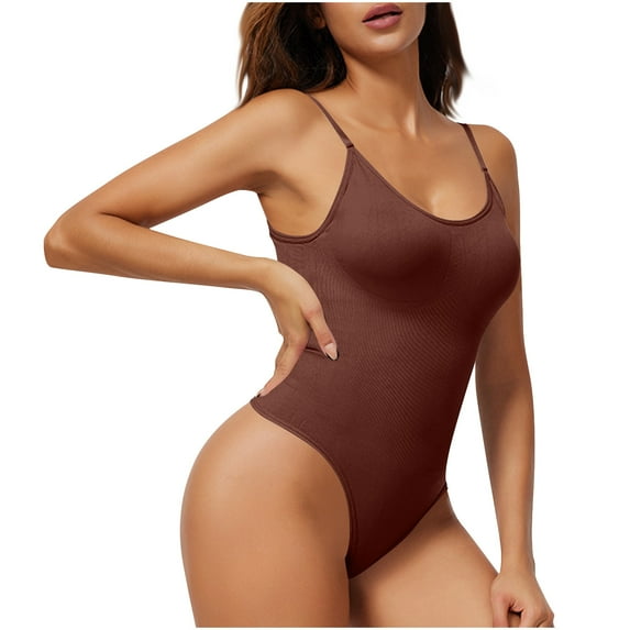 Generic Shapewear Tummy Control Bodysuit Thong or Brief:Shaper Tank Top Bodysuits & Snatched Waist Body Suit