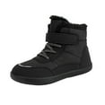 thumbnail image 1 of Generic Shoes Kids Boys Girls Barefoot Winter Boots with Wide Toe Box Slip Drop Sole Ankle Winter Snow Boots for Toddler//Big Kids(3.5-4 Years,Black), 1 of 8