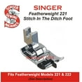 thumbnail image 1 of Generic Singer Featherweight 221 & 222 Stitch In The Ditch Foot, 1 of 1