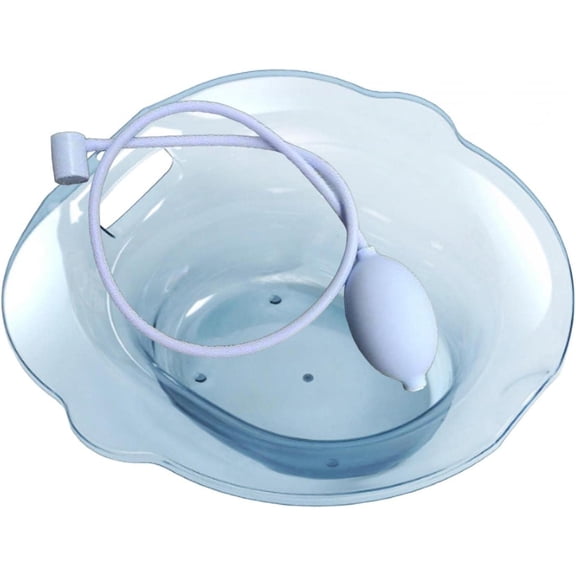 Generic Sitz Bath Basin for Toilet, Bidet Toilet Tub Anti Overflow, Universal, Reusable, Portable Hangable Steam Seat Hip Bath for Women Men Elderly, Blue