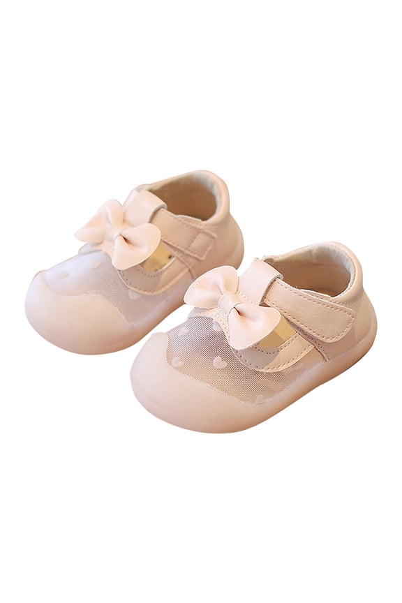 Size 3 Baby Girl Shoes Summer New Soft Bottom Breathable Lightweight Non Slip Bow Children's Rainbow Flip Flops Girls