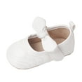 thumbnail image 1 of Generic Size 4 Girls Shoes Infant Girls Single Shoes Bowknot First Walkers Shoes Toddler Soft Bottom Breathable Princess Shoes, 1 of 6