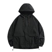 Generic Skin Jacket Coats for Men Quick Dry Lightweight Thin Breathable Sun Protection Coats with Pocket Hiking Windbreaker