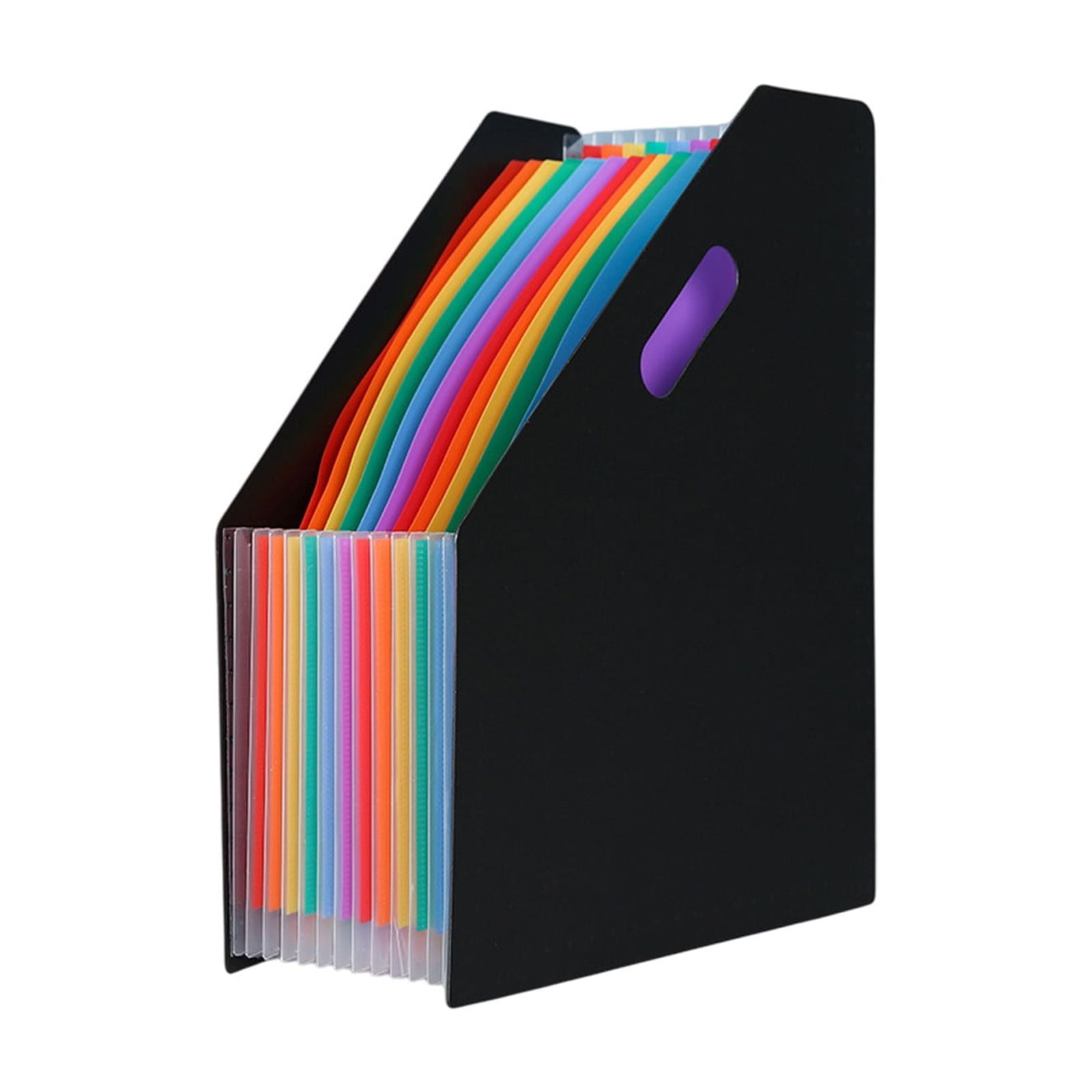 Generic Slanted Vertical File Rack A4 Large Capacity File Organizer ...