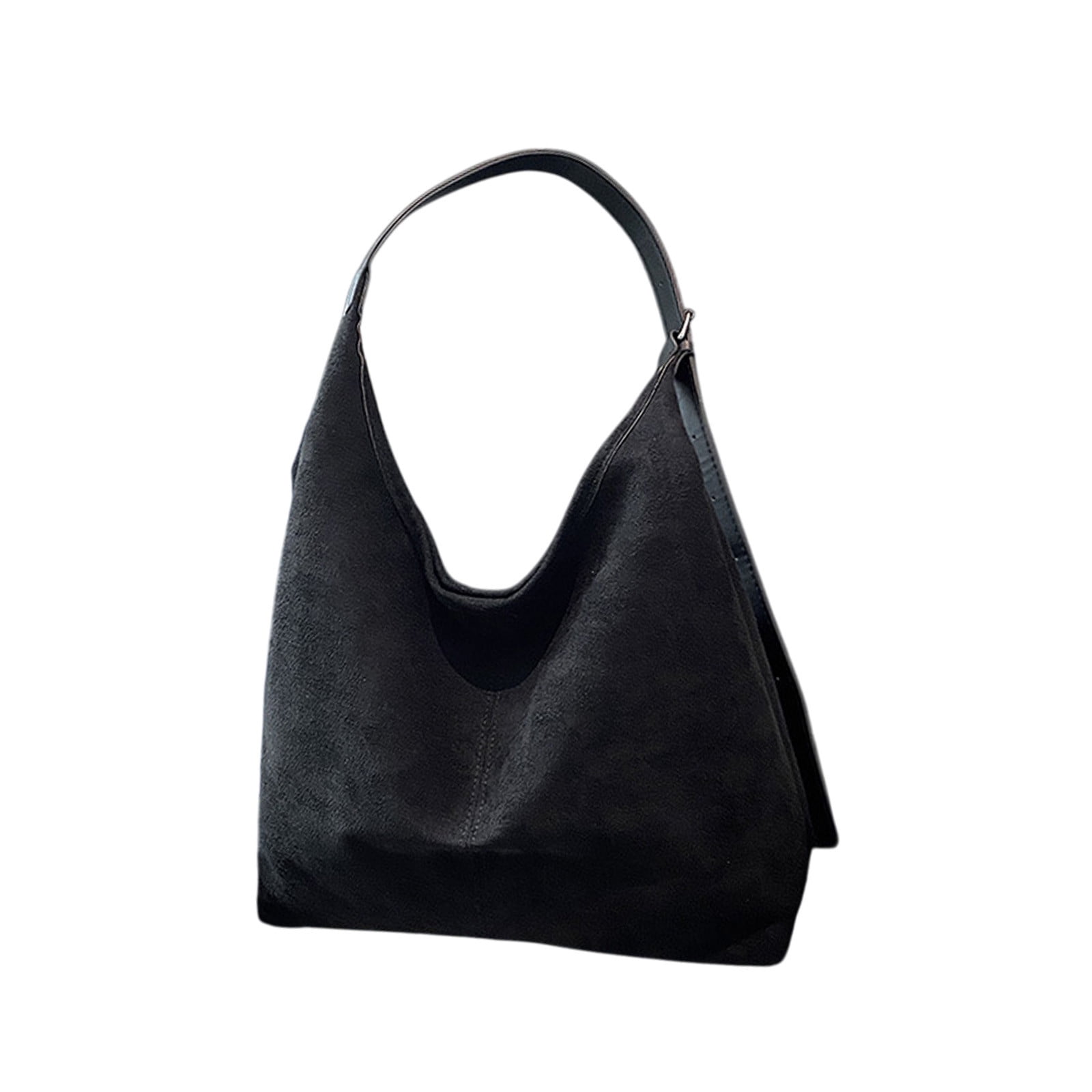 Generic Slouchy Suede Crescent Shoulder Bag Women Trendy Hobo Bags ...