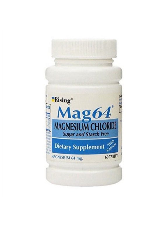 Generic Slow Mag64 Magnesium Chloride Enteric Coated Tablets 3 Pack 60 Count