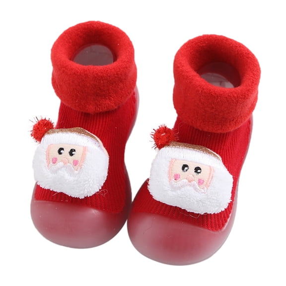 Generic Snow Christmas Baby Socks Shoes Children Baby Socks Cartoon Baby Toddler Shoes Floor Socks for Valentine's Day Easter