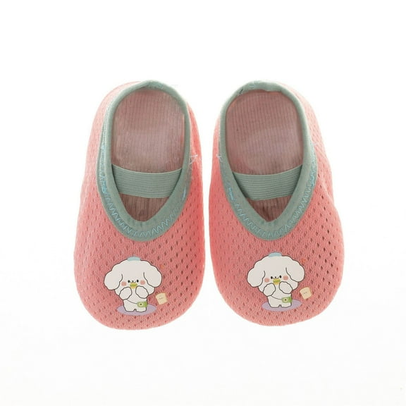 Generic Socks Kids Girls Baby Toddler Anti Slip Socks Cute Floor Socks for Cute Casual Soft Comfortable Breathable (12-18 Months,Pink)